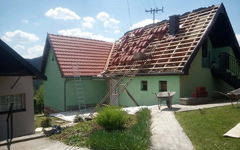 Krovovi Rade, Izvođenje građevinskih radova, Kosjerić, Zapadna Srbija